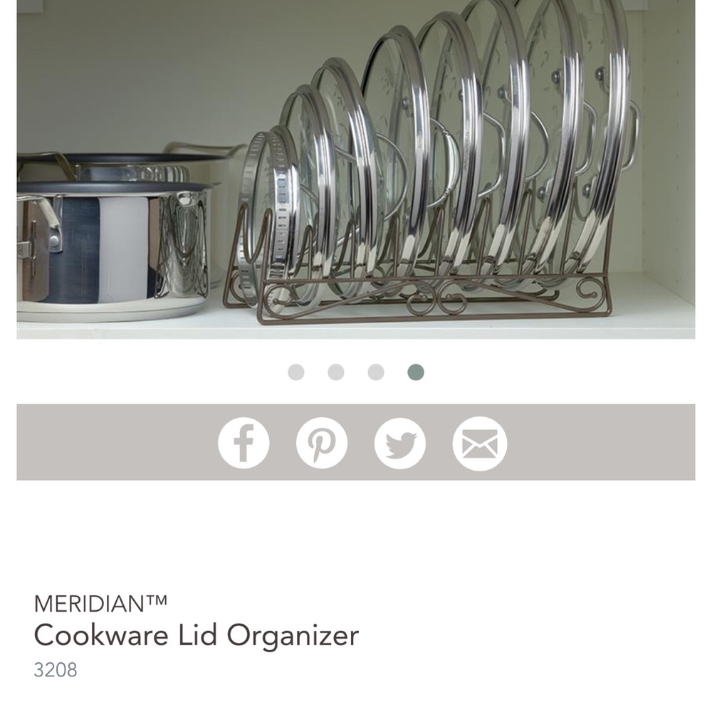 COPY - Princess House Lid Organizer